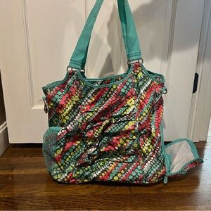 Thirty-One Multicolor Dot Gym/Travel Bag